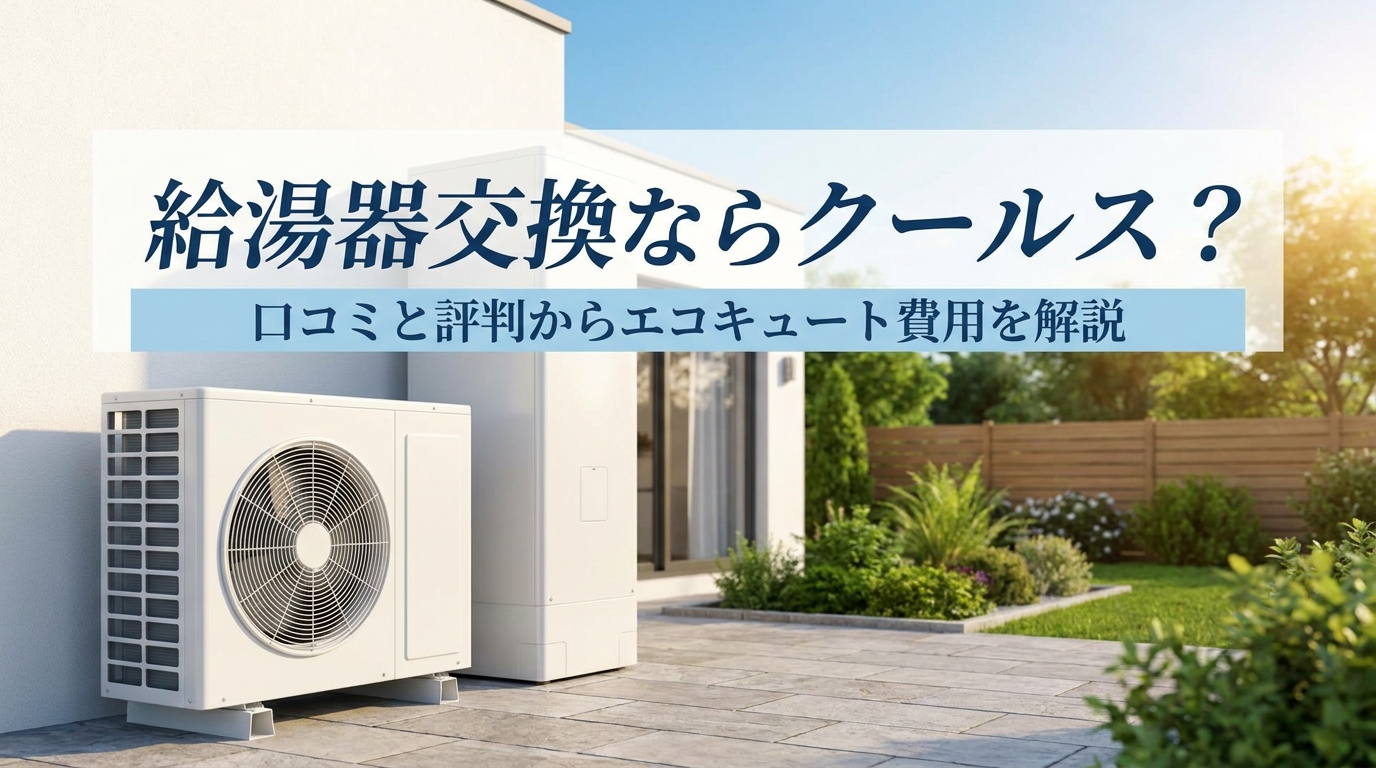 給湯器交換ならクールス？口コミと評判からエコキュート費用を解説