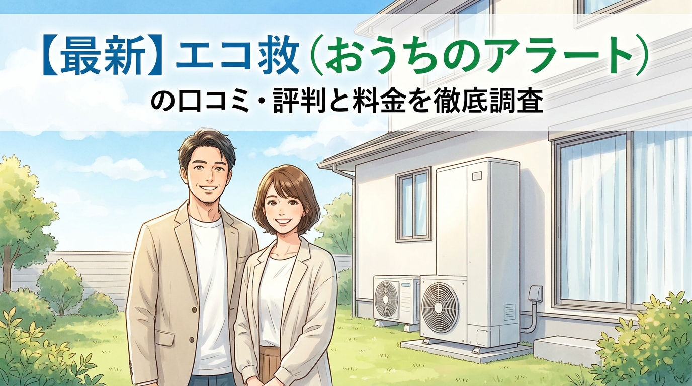 【最新】エコ救（おうちのアラート）の口コミ・評判と料金を徹底調査