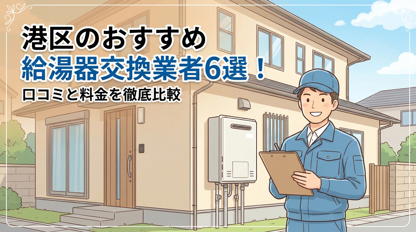 港区のおすすめ給湯器交換業者6選！口コミと料金を徹底比較