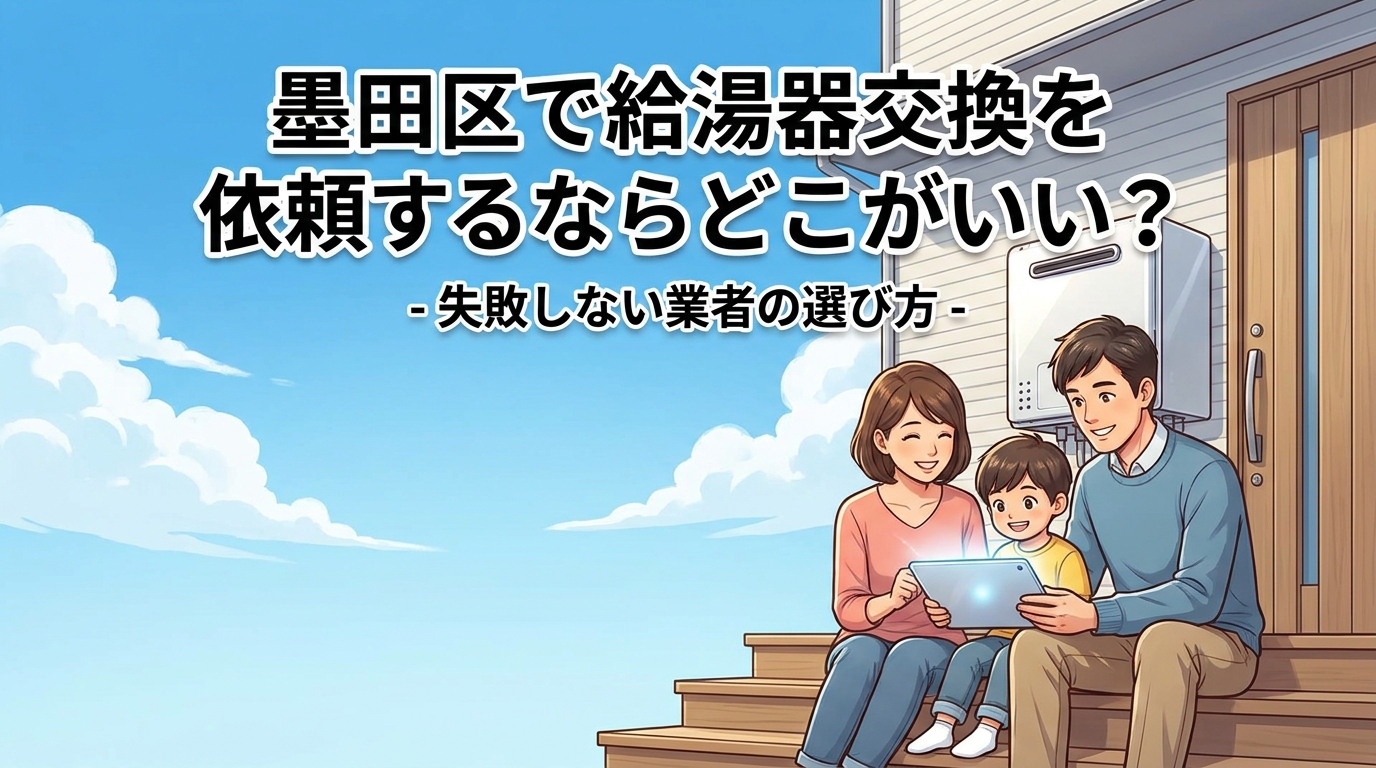 墨田区で給湯器交換を依頼するならどこがいい？失敗しない業者の選び方