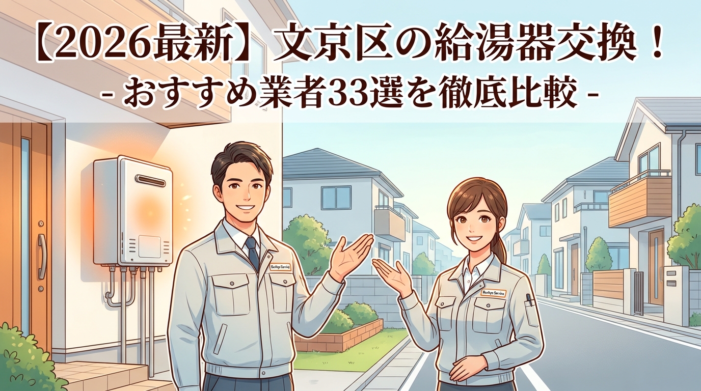 【2026最新】文京区の給湯器交換！おすすめ業者33選を徹底比較