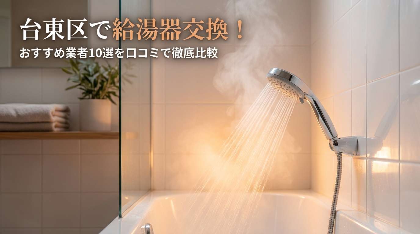 台東区で給湯器交換！おすすめ業者10選を口コミで徹底比較
