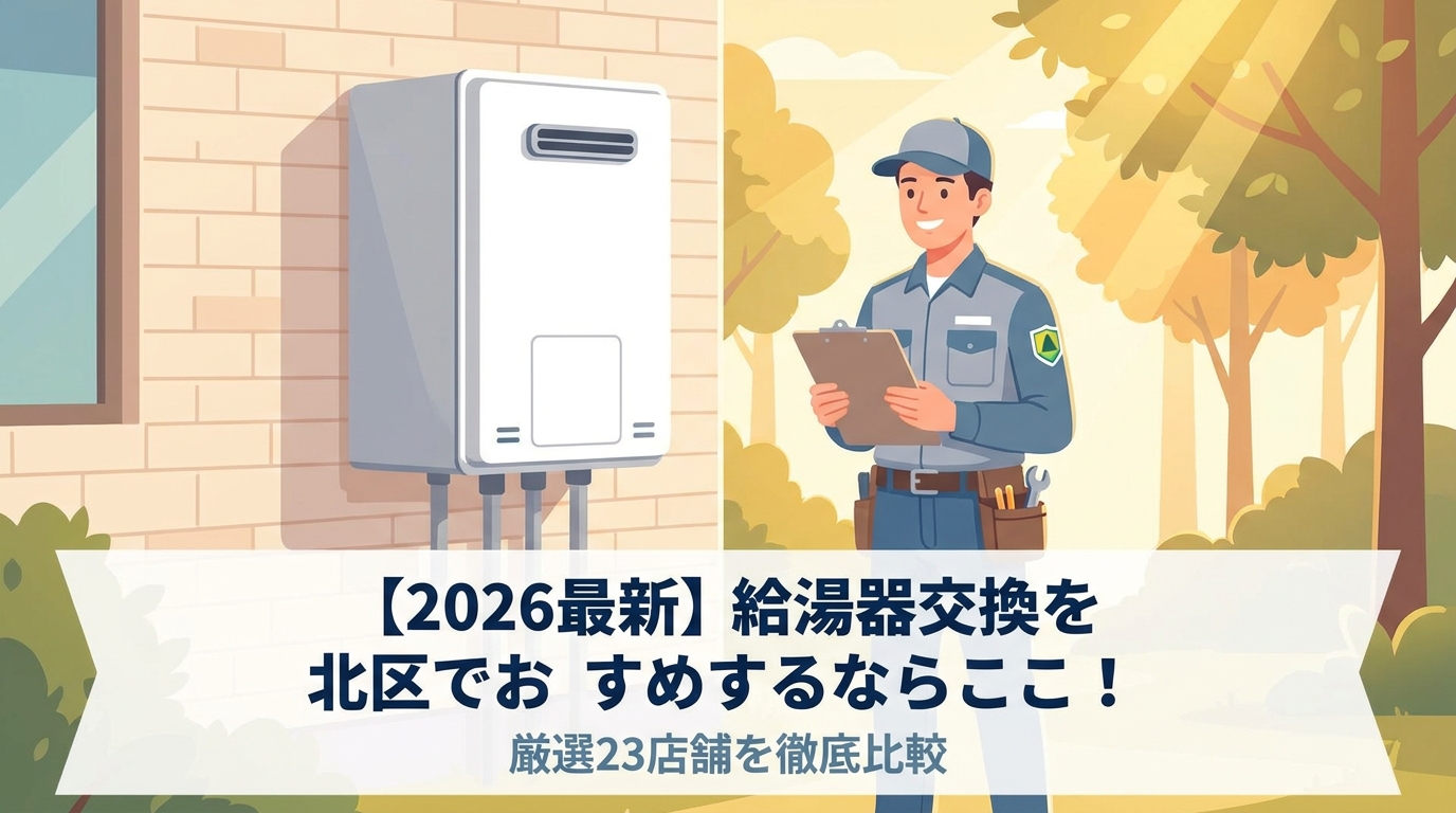 【2026最新】給湯器交換を北区でおすすめするならここ！厳選23店舗を徹底比較