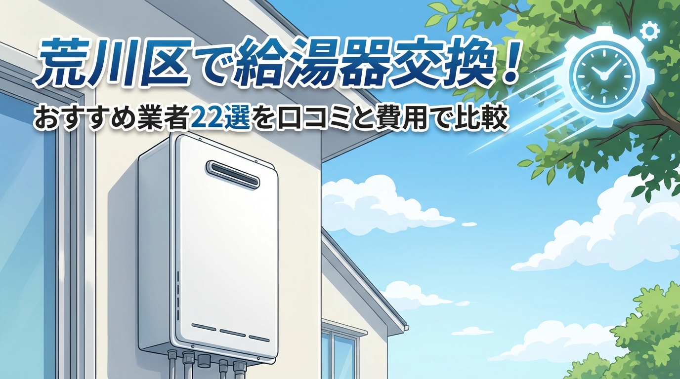 荒川区で給湯器交換！おすすめ業者22選を口コミと費用で比較