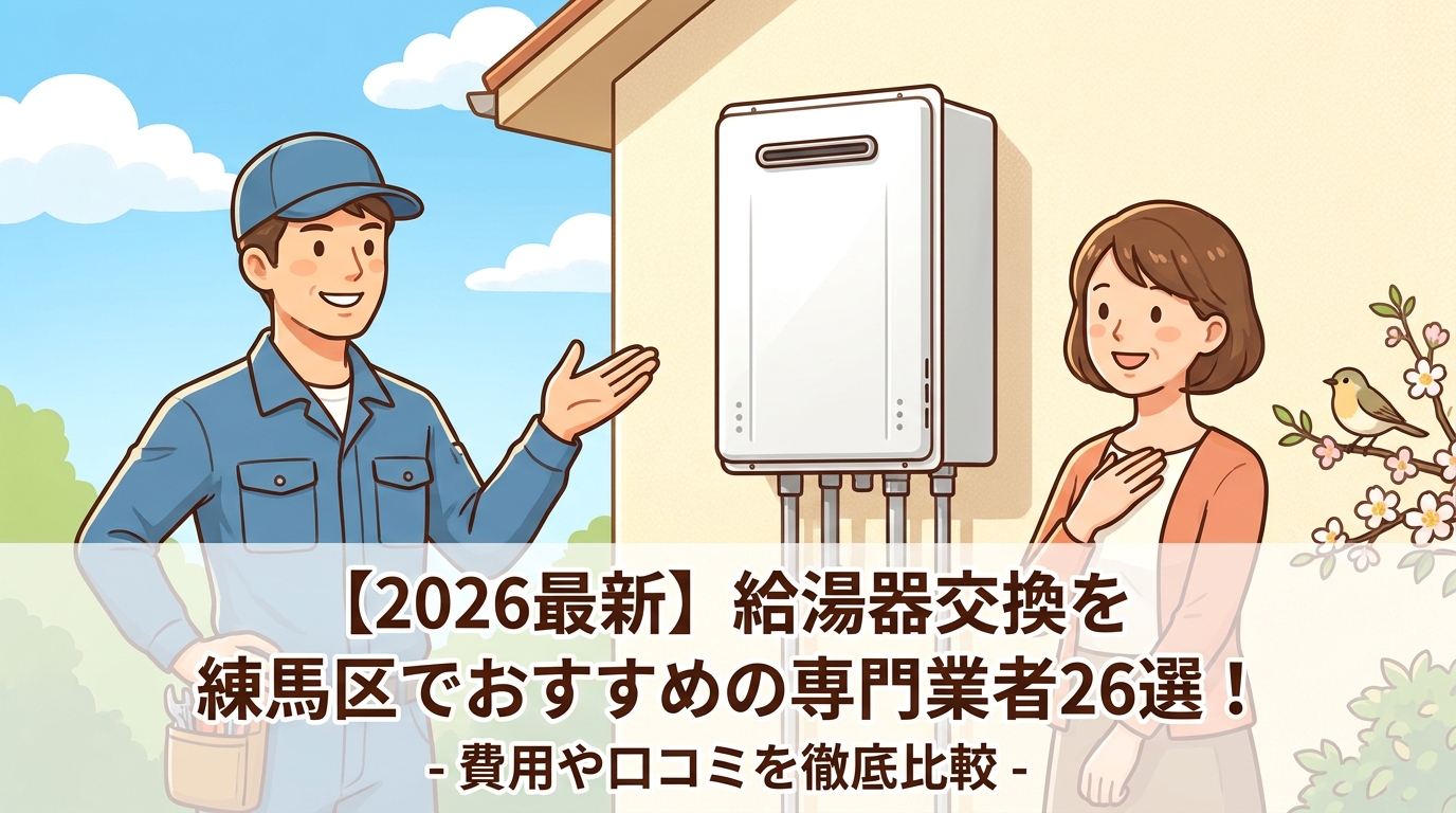 【2026最新】給湯器交換を練馬区でおすすめの専門業者26選！費用や口コミを徹底比較