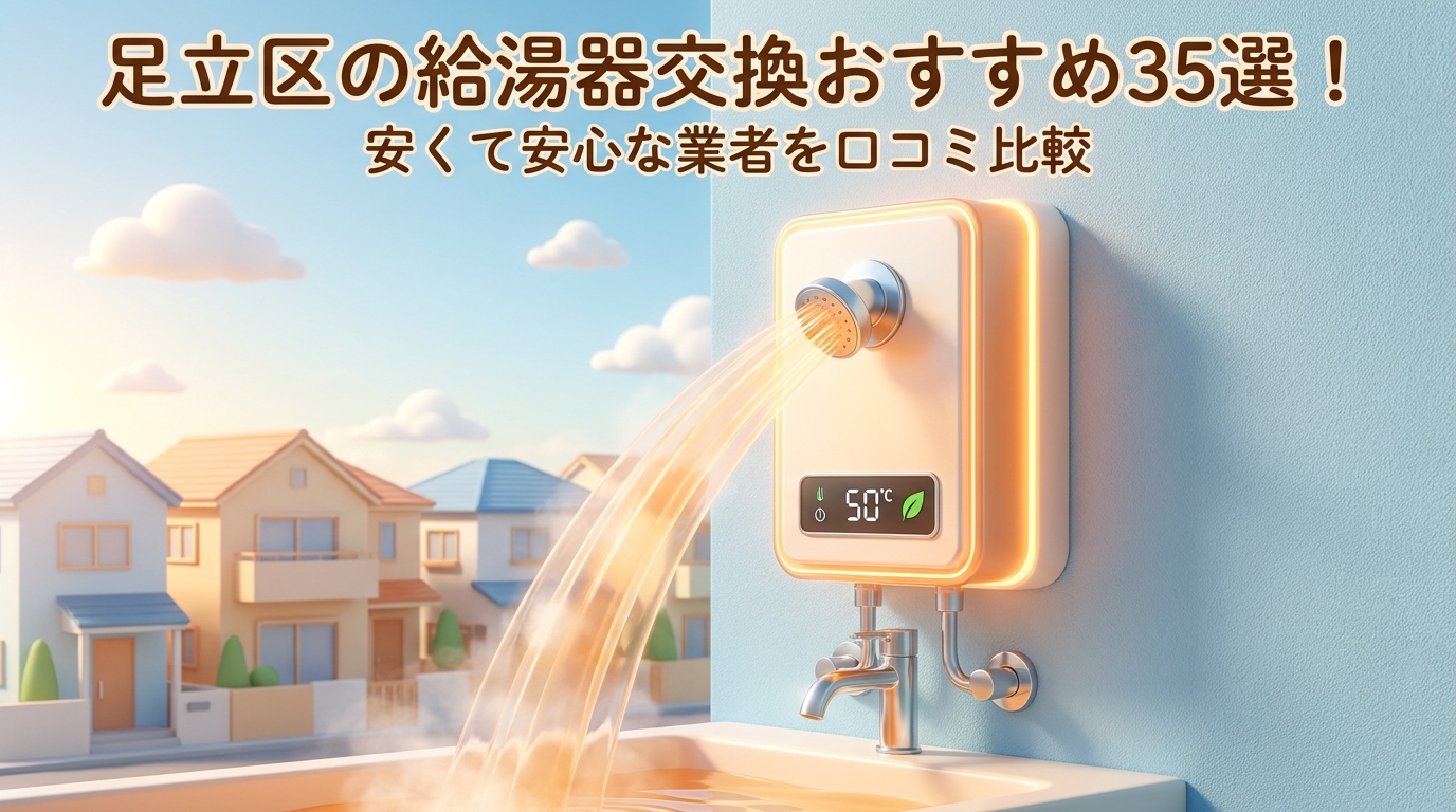 足立区の給湯器交換おすすめ35選！安くて安心な業者を口コミ比較