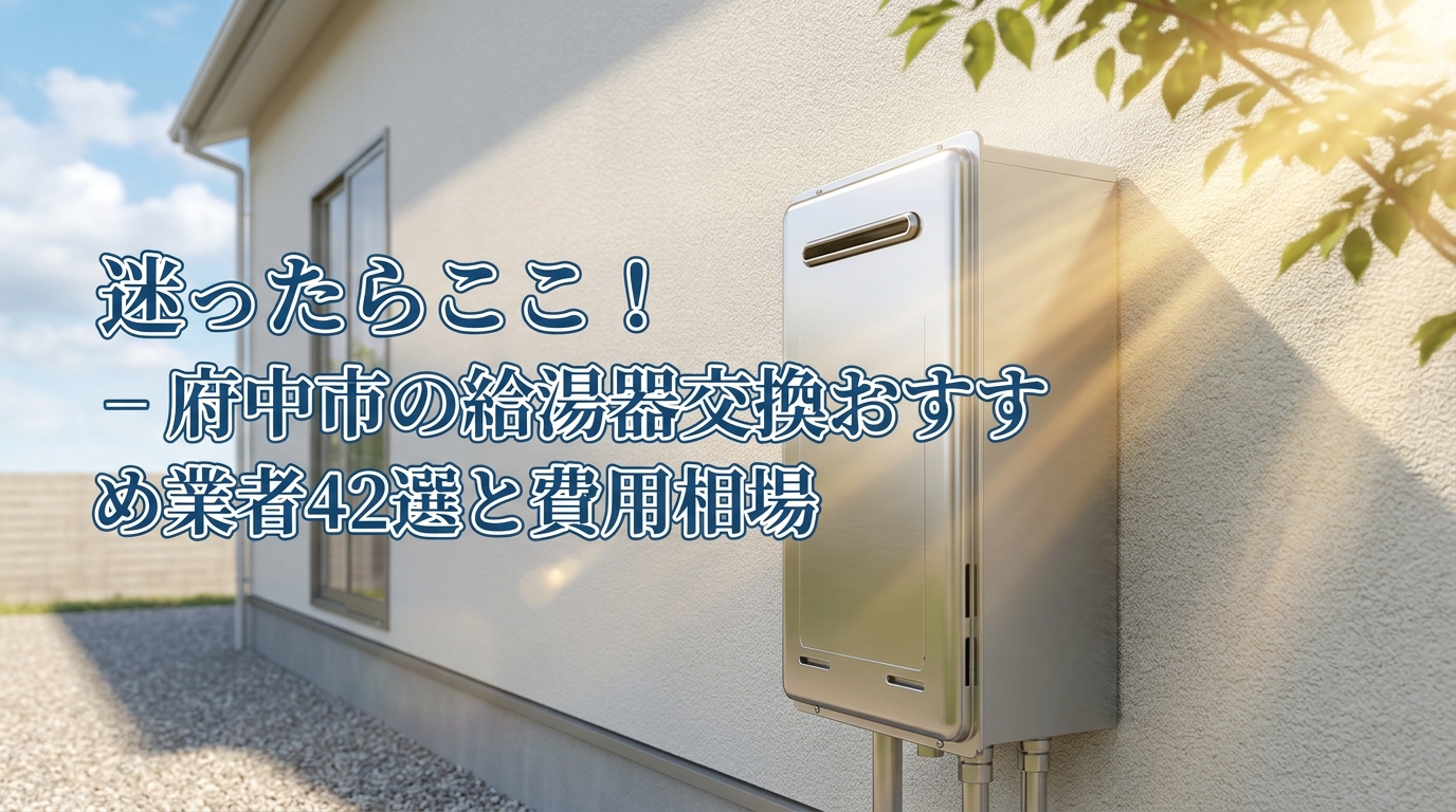 迷ったらここ！府中市の給湯器交換おすすめ業者42選と費用相場