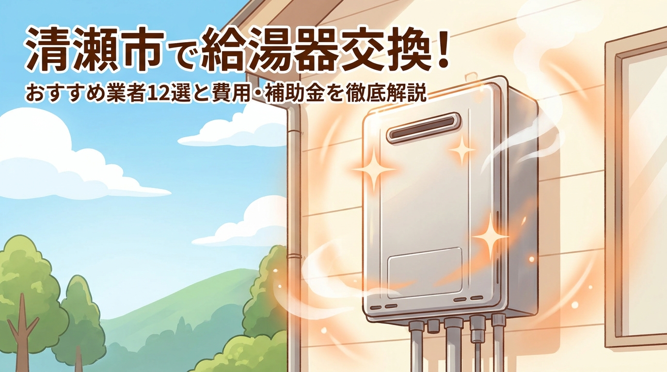 清瀬市で給湯器交換！おすすめ業者12選と費用・補助金を徹底解説