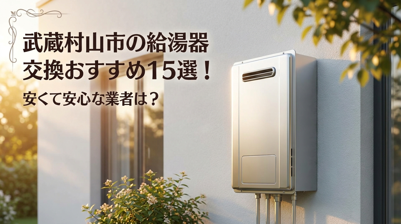 武蔵村山市の給湯器交換おすすめ15選！安くて安心な業者は？