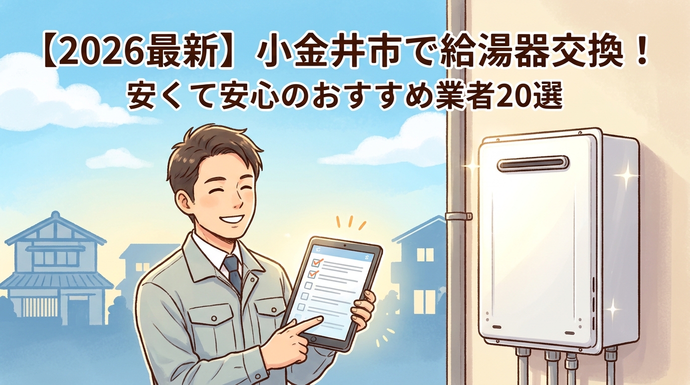 【2026最新】小金井市で給湯器交換！安くて安心のおすすめ業者20選