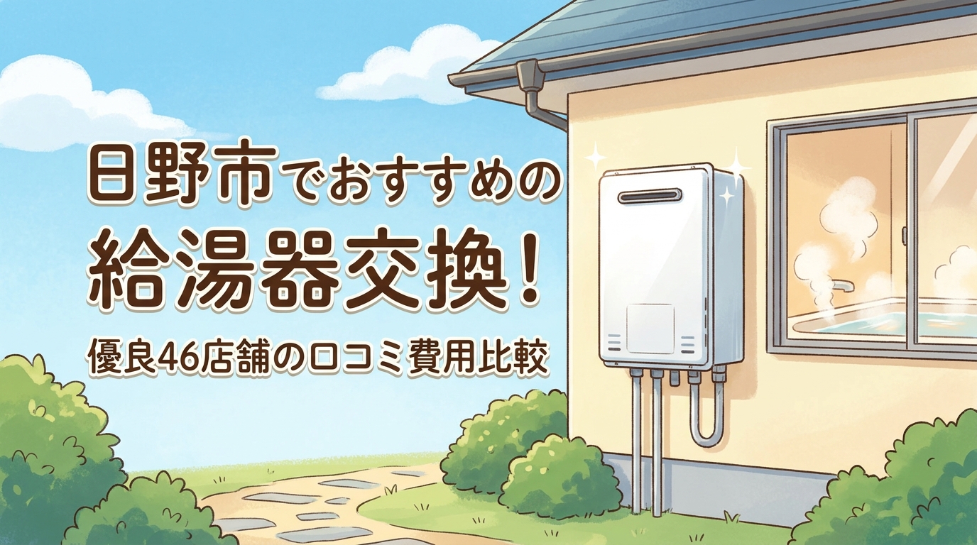 日野市でおすすめの給湯器交換!優良46店舗の口コミ費用比較