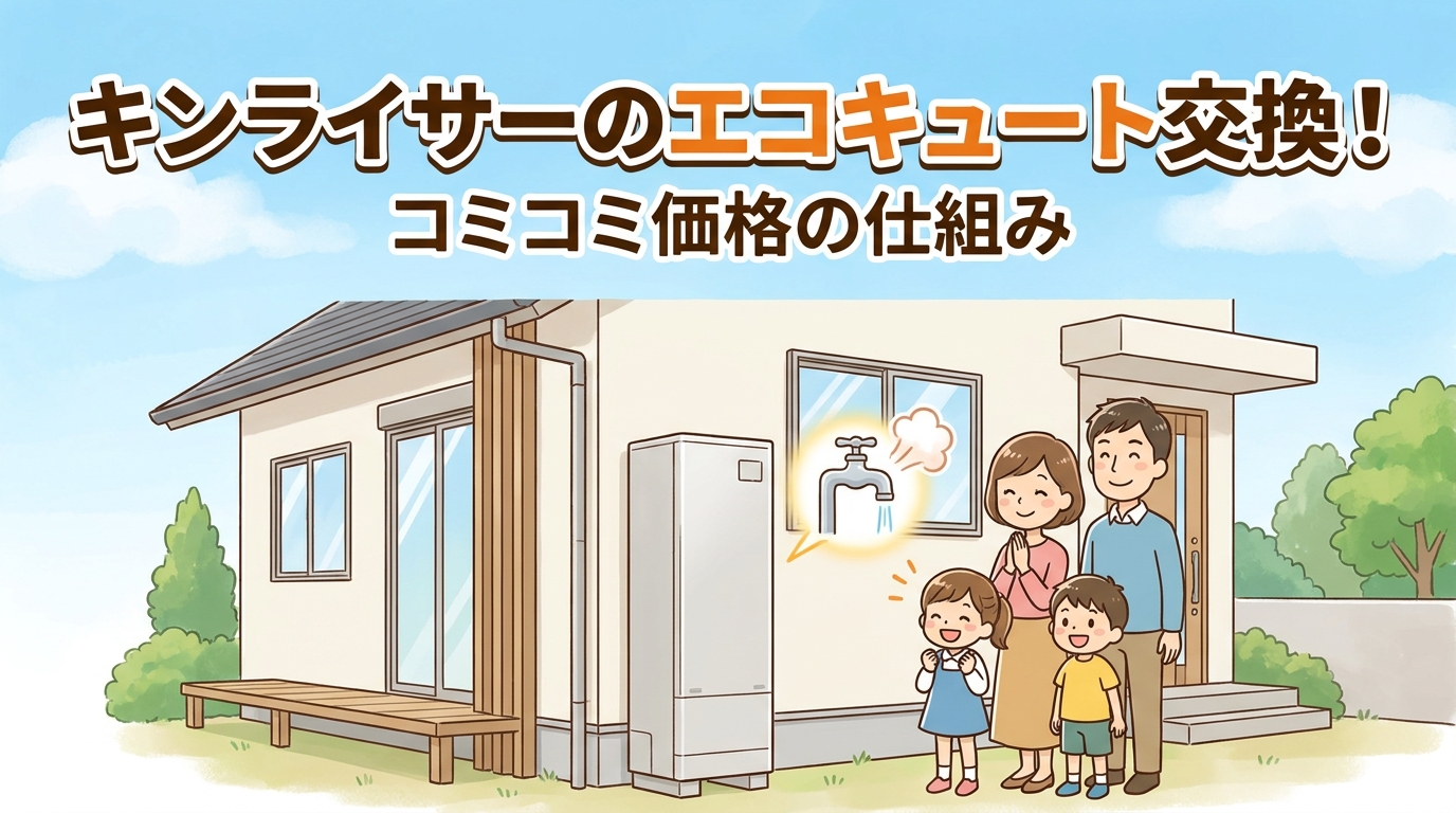 キンライサーのエコキュート交換!コミコミ価格の仕組み