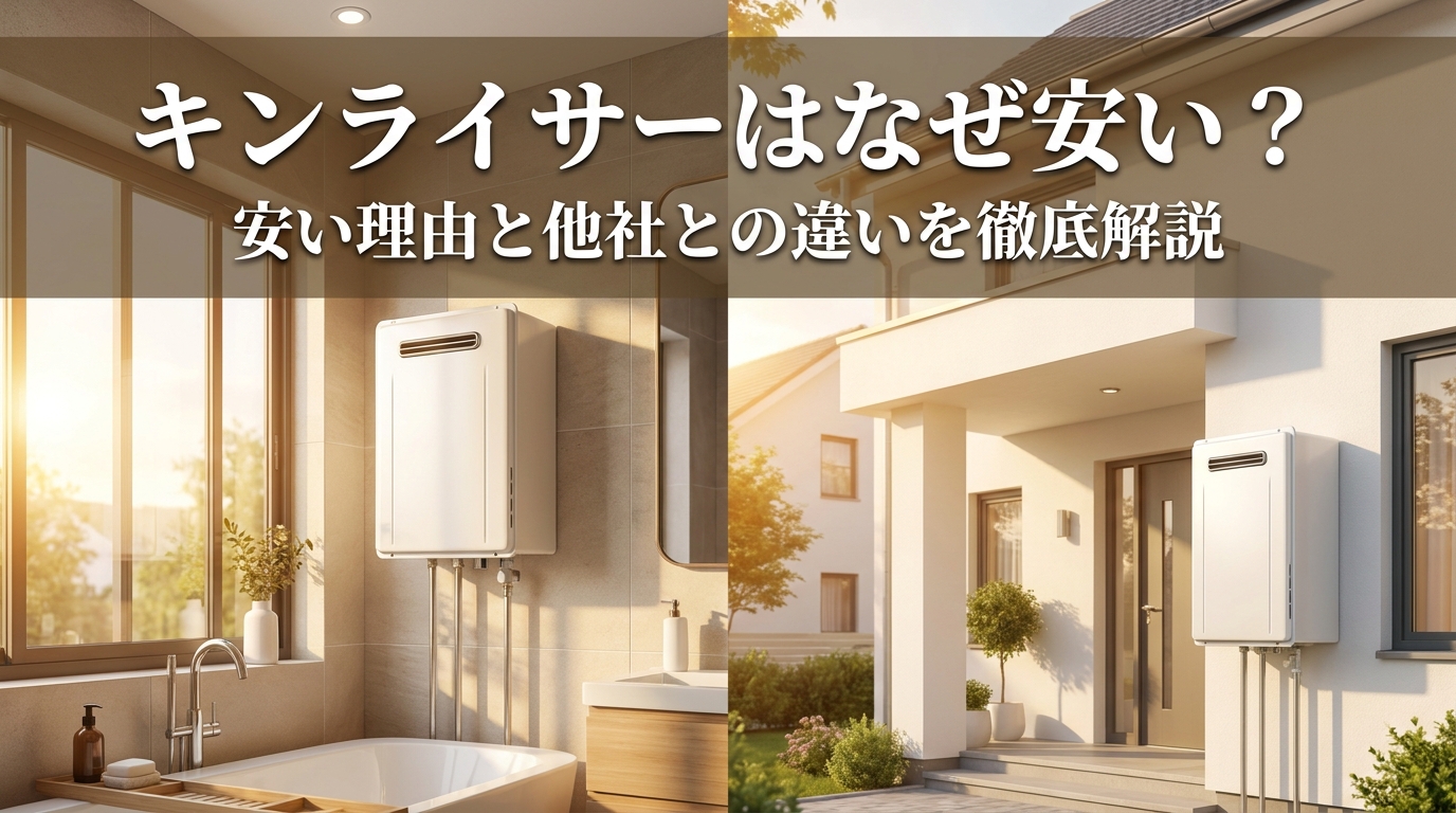 キンライサーはなぜ安い？安い理由と他社との違いを徹底解説