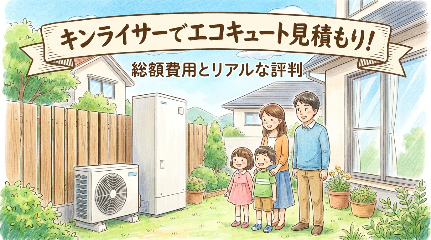 キンライサーでエコキュート見積もり!総額費用とリアルな評判