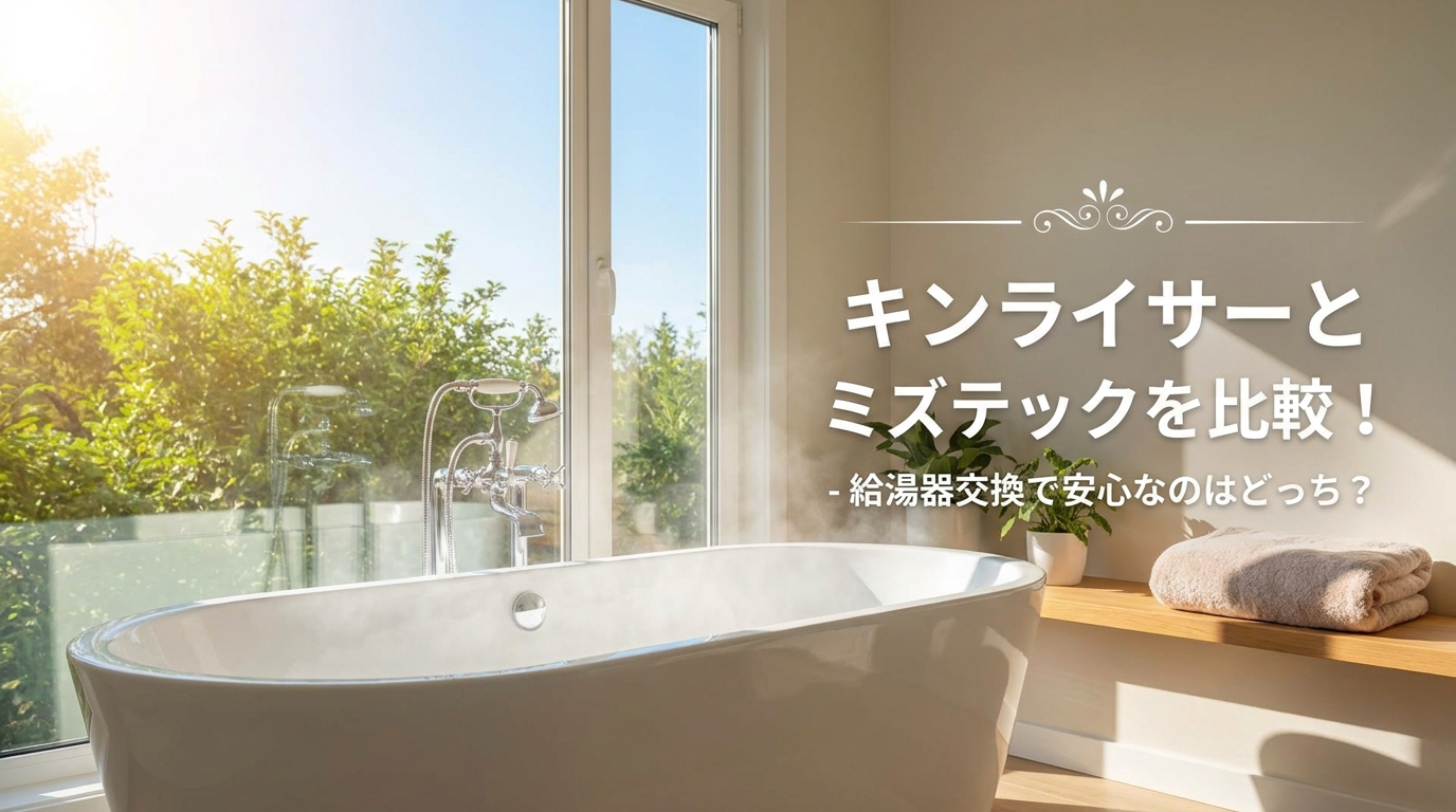 キンライサーとミズテックを比較！給湯器交換で安心なのはどっち？