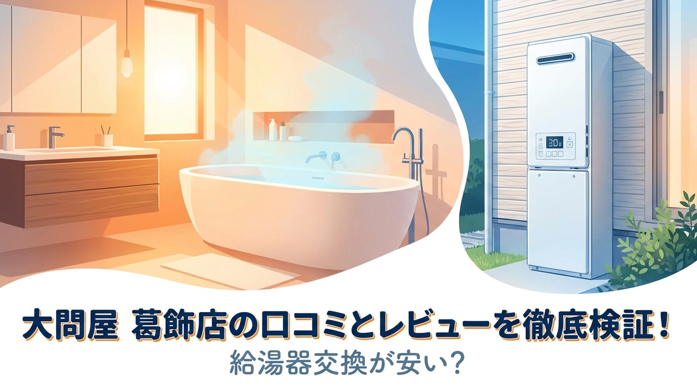 大問屋 葛飾店の口コミとレビューを徹底検証!給湯器交換が安い?